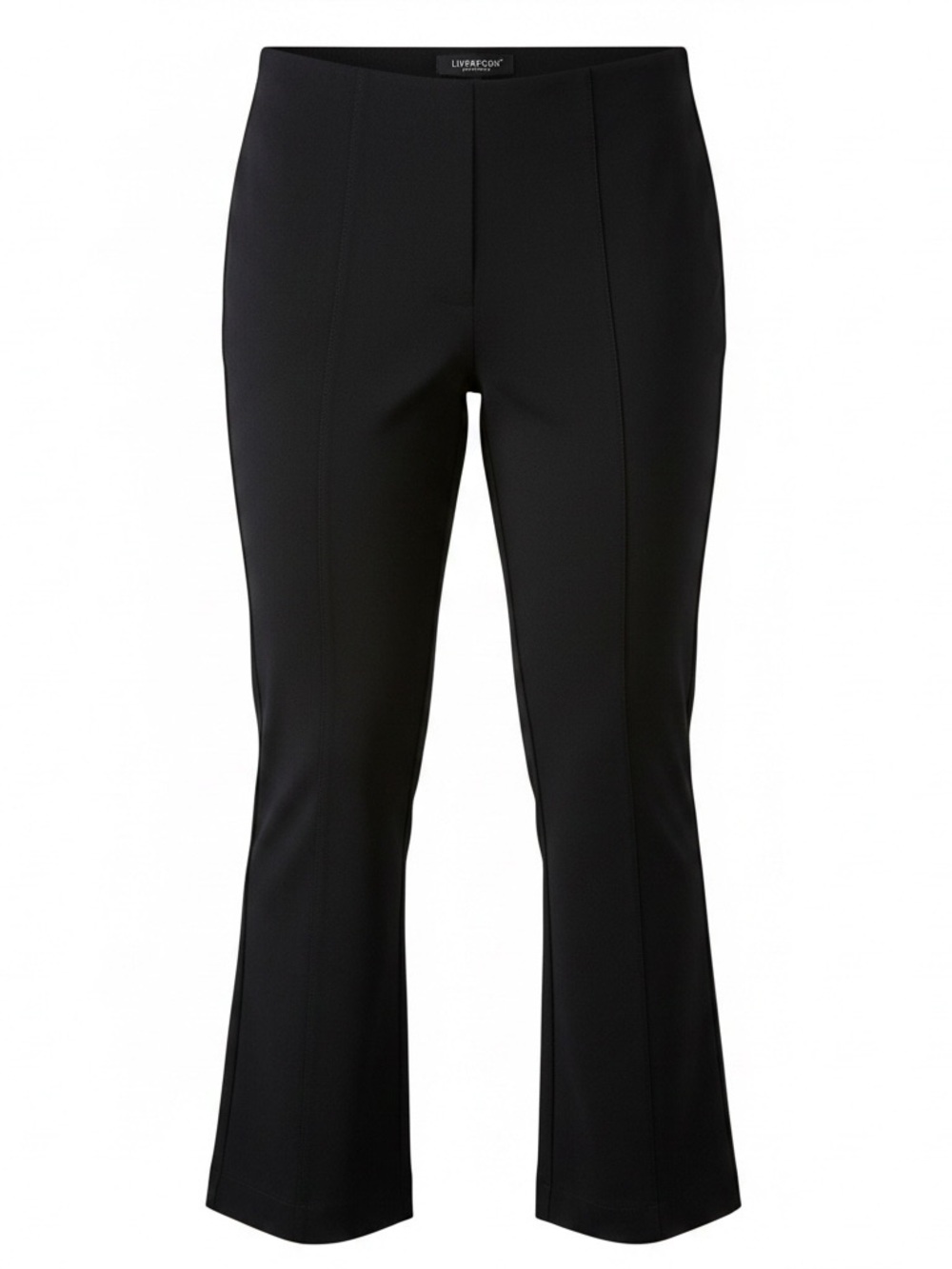 Liverpool Black Boot-Flare Stretch Pants